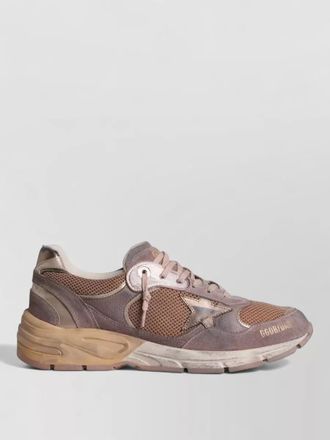Golden Goose running dad sneakers suede mesh panels