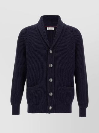 Brunello Cucinelli cotton shawl neck cardigan