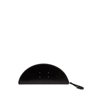 Maison Margiela Halfmoon Leren Pouch - Dames - Tassen - Zwart - Maat: ONE Size Leer