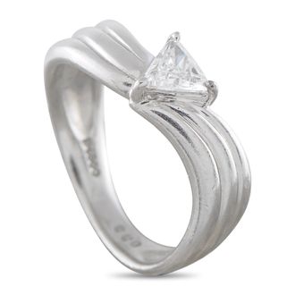 Luxury Bazaar Platinum 0.33ct Diamond Ring MF23-050126