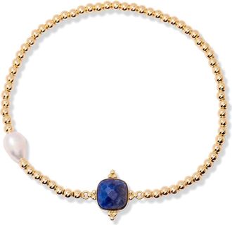 Brook & York Dakota Birthstone Bracelet in Gold September at Nordstrom