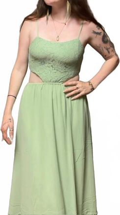 Promesa Calliope Lace Cutout Maxi Dress In Green