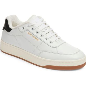 Saint Laurent SL/61 Sneaker in Blanc Optique/Nero at Nordstrom, Size 8.5Us