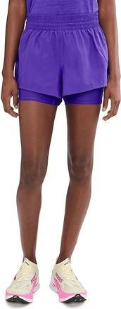 Brooks Dash 2-in-1-Shorts Womens Shorts Violet : 2XL (US Womens 20-22), Polyester