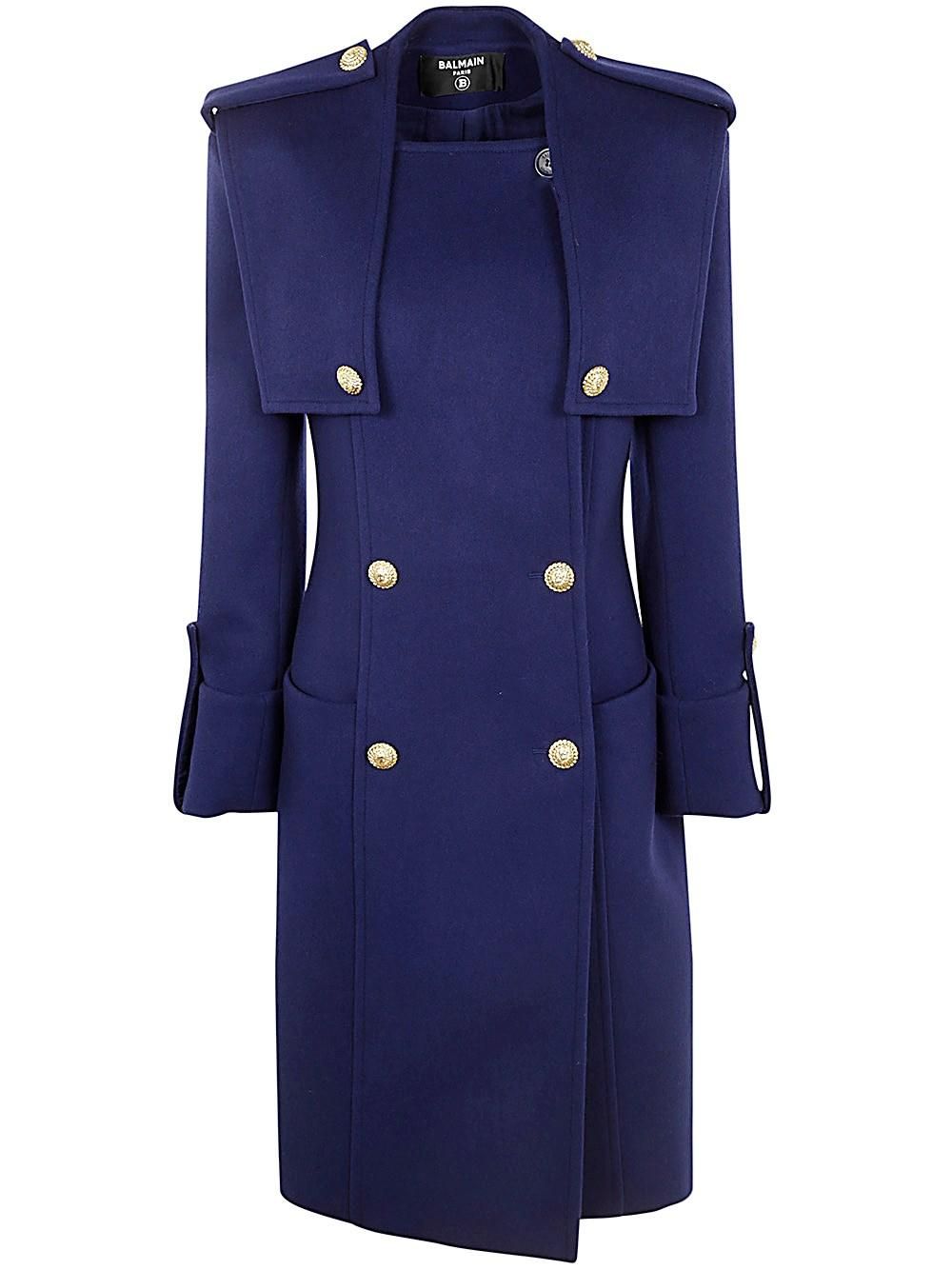 トレンチコート BALMAIN SS24 TRENCH (CF1TL085CE66 0DC) Balmain - Beige double-breasted trench coat CF1TL085CE66