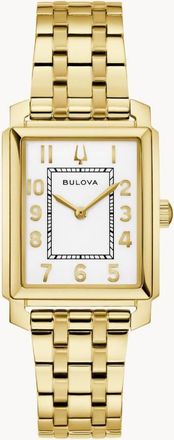 Bulova Sutton Quartz White Dial Ladies Watch 97L186