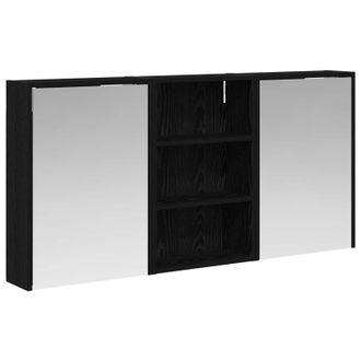 vidaXL Juego De Muebles De Ba&ntilde;o Con Estante 3 Pcs 126 X 16 X 62.5 Cm Vidaxl
