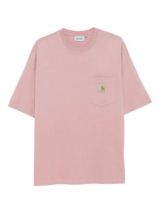 Carhartt Work in Progress T-shirt Hudson con taschino - Rosa