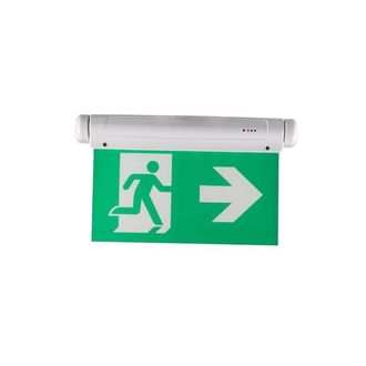 OEM Luz De Salida De Emergencia De Doble Cara De 3 W, Pictograma Derecha/izquierda, Para Montaje En Techo O Pared