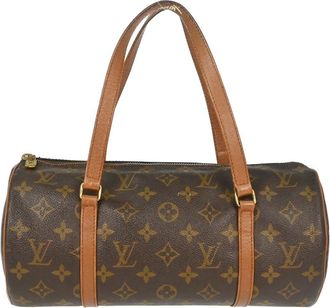 Louis Vuitton Papillon Handbag Monogram Canvas Brown Canvas Handbag (Pre-Owned)