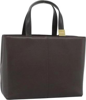 Burberry Pre-owned Vintage Hand Bag - Dames - Vintage Handtas - Bruin - ONE Size - Leer - Vintage