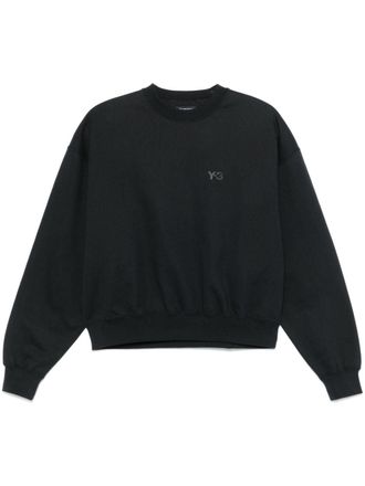 Yohji Yamamoto x Adidas logo-print sweatshirt - Black