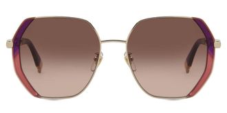 Furla SFU689V 0594 Womens Sunglasses Gold Size 54