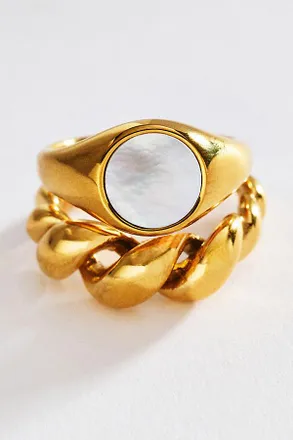 Casa Clara Love Pear Rings, Set of 2