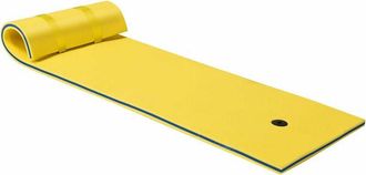 Costway Hamaca De Agua Alfombrilla Flotante De 210x66cm Para 1 Persona Hamaca Flotante Para Piscina Carga Hasta 60kg Cama De Agua Inflable - Costway