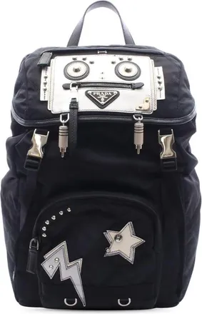 Prada Pre-owned Prada Tessuto Robot Backpack Ladies VBD581M2FHLB7IGO