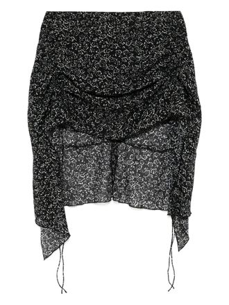 Charlotte Knowles Aldra skirt - women - Polyester/Elastane/Polyester - 12 - Black