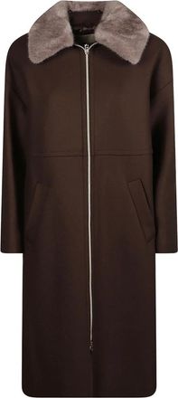 Herno Lange Donsjas - Dames - Mantel - Bruin - L - Jassen