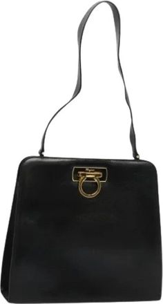 Ferragamo Pre-owned Shoulder Bags, female, Black, Size: ONE SIZE Pre-owned Shoulder Bag