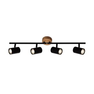 Briloner Barra Spot Muritz 4xgu10 68 Cm Negro/madera