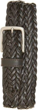Nordstrom Braided Leather Belt in Brown at Nordstrom Rack, Size 38