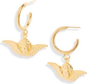 Vidakush Angel Hoop Earrings in Gold at Nordstrom