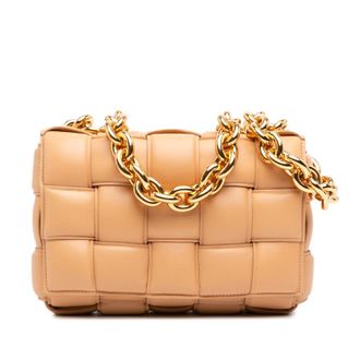 Bottega Veneta Pre-owned Bottega Veneta Nappa Intrecciato Padded Chain Cassette Satchel Ladies ET956H8VZPST5KYD