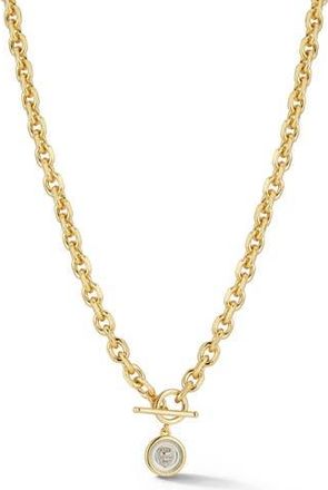 Chloe and Madison Lion Coin Pendant Toggle Necklace in Gold at Nordstrom Rack