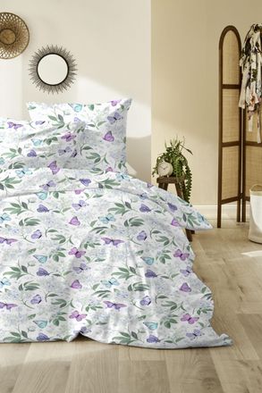 Primera Bettwäsche »Primera Renforce-Bettwäsche Tuffy« 2 Stk. tlg. mit süssen Schmetterlingen