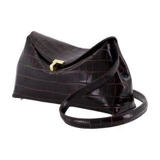 Toteme T-Lock Pouch Clutch - Brown