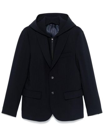 Emporio Armani Blazer con cappuccio - Blu