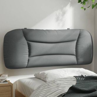 vidaXL Cabecero De Cama Acolchado Tela Gris Claro 100 Cm Vidaxl