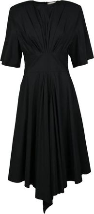 Alexandre Vauthier Lange Katoenen Jurk - Dames - Feestkleedjes - Zwart - M - Katoen - Kleedjes