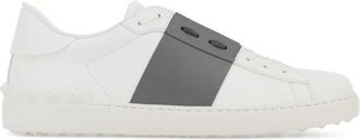 Valentino Garavani Grey Leather Sneakers
