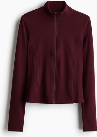 H&M Jerseyshirt mit Zipper - Red
