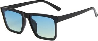 Generic Large Frame Mens Outdoor Sunglasses Vacation Womens Sports Commuter Sun Glasses(Blue)