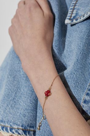 Kate Spade New York Bracelet With Pendant, Womens, Red