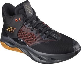 Skechers Mens Speckled Low Top Skate Shoes in Black - Size UK 8.5