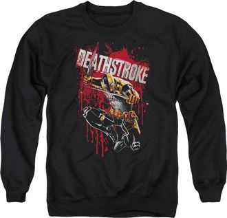 Gildan Justice League of America Blood Splattered Adult Crewneck Sweatshirt