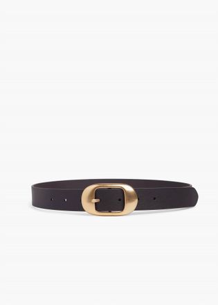 Favorite Daughter The Skinny Jean Belt In Dark Brown/antique Gold