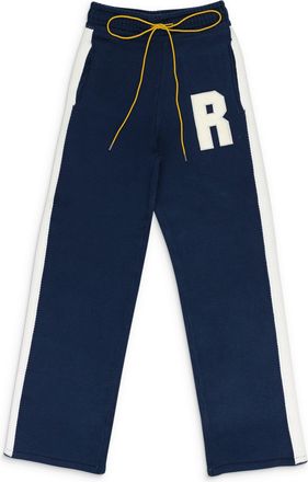Rhude BLUE LIGHTNING KNIT SWEATPANTS