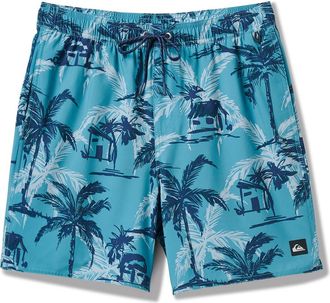Quiksilver Off the Grid Volley Swim Trunks in Aqua at Nordstrom Rack, Size X-Large