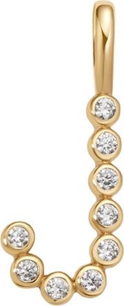 Made by Mary CZ Poppy Charm in Gold Vermeil Initial J at Nordstrom