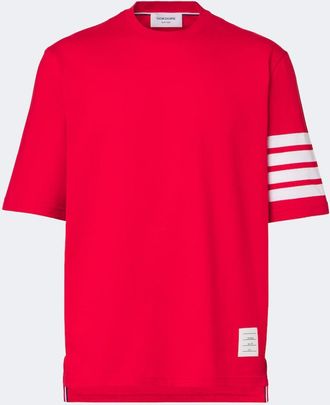 Thom Browne Camiseta 4-Bar de jersey de algod&oacute;n