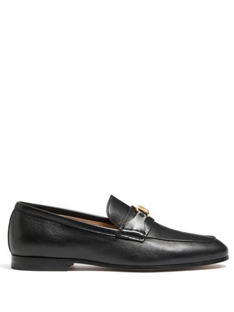 Valentino Garavani Black Slip On Loafers