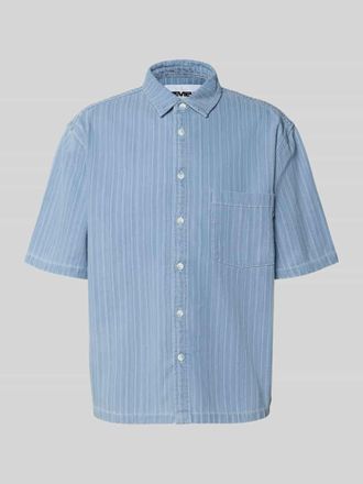 Review Modern Fit Freizeithemd mit Strukturmuster in Hellblau, Gr&ouml;&szlig;e XL