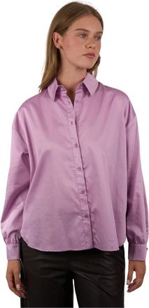 Caroline Biss Blouses & Shirts - Dames - Overhemden - Paars - S - Katoen - Overhemden