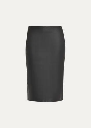 SPRWMN Sarah Leather Midi Skirt