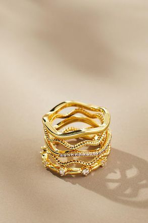 Uncommon James Vintage Layered Rings, Set of 5