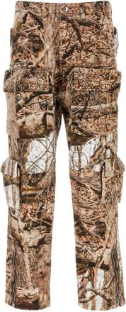 1989 STUDIO camouflage-print trousers - men - Cotton - 32 - Brown